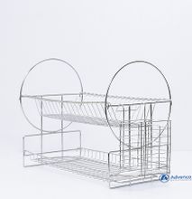 High Quality Kitchen Dish Rack 2 Tier Stainless Steel